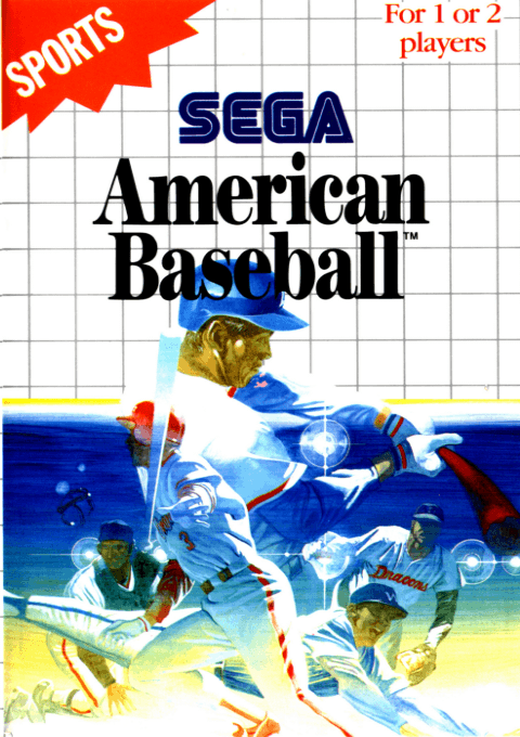 American Baseball box art for Sega Master System
